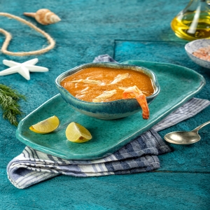  شوربة بطارخ بالجمبري