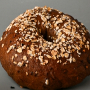  Brown Bagel With Oats 2 Pieces