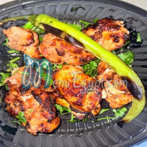  شيش طاووك مشوي على الفحم