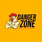 Danger zone fried chicken and burger menu