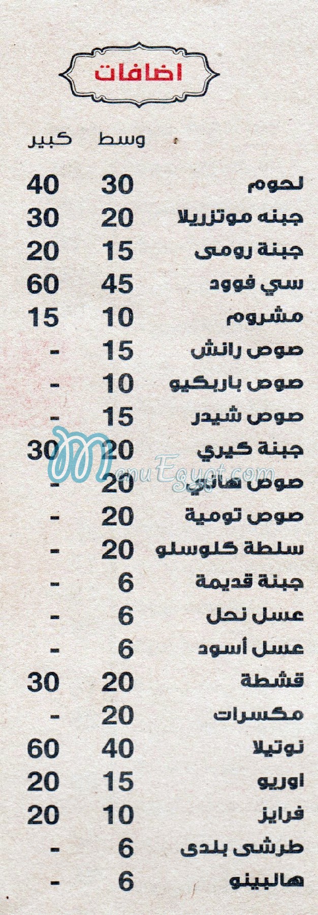 منيو محمد افندي