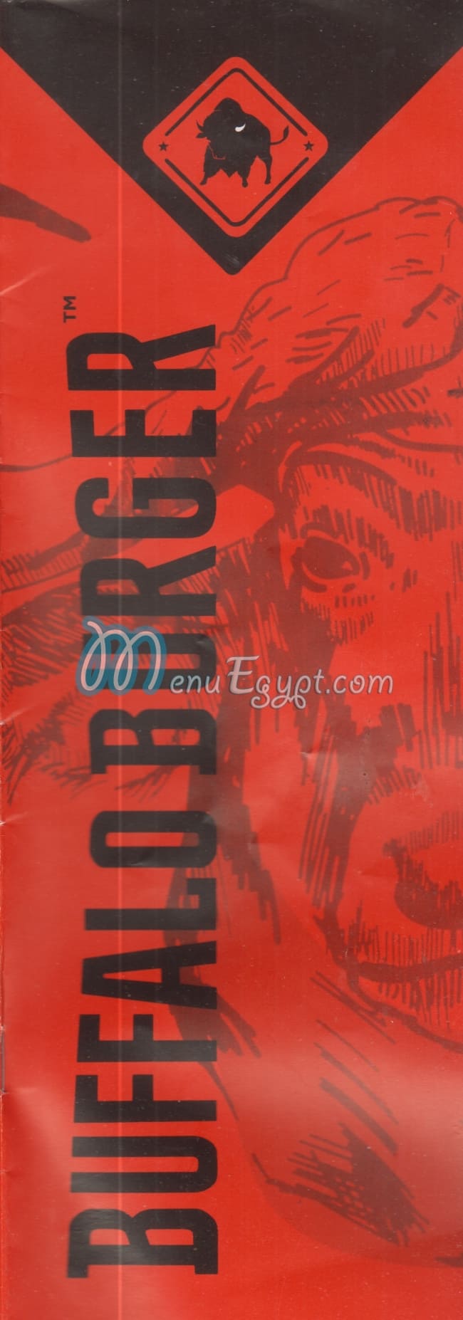 Buffalo Burger menu