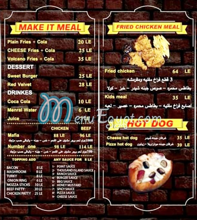 Burgeer point menu