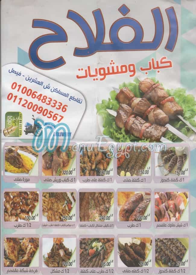منيو الفلاح فيصل مصر