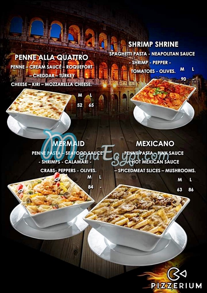 Pizzarium delivery menu