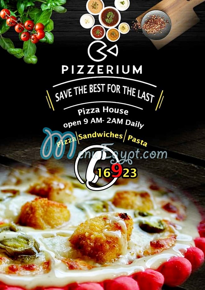 Pizzarium menu prices