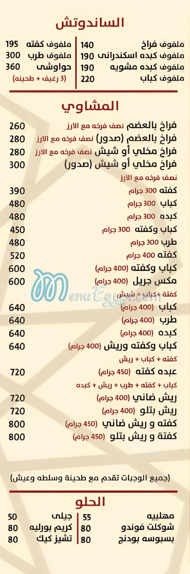 رقم عبدة كفتة مصر