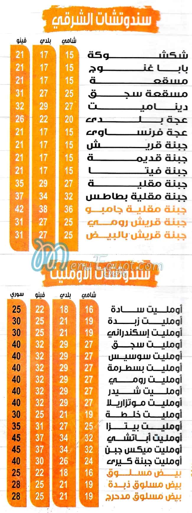 مطعم عم بشندي المهندسين مصر