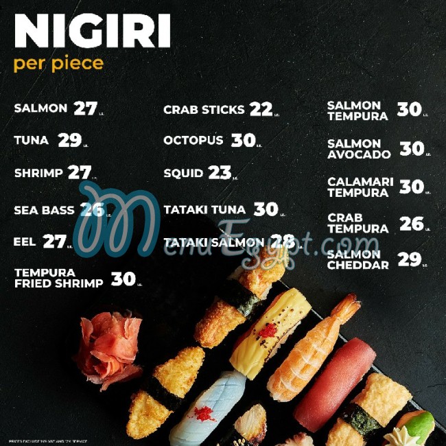Ama Sushi delivery menu
