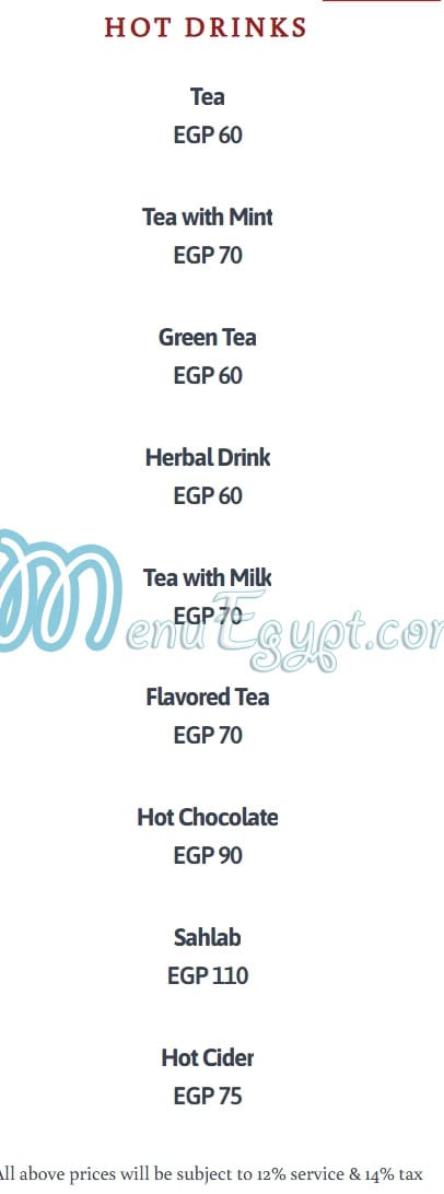 Auntie loulou menu Egypt 10