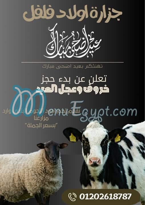 Awlad Felfel online menu