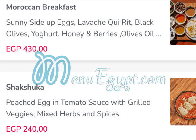 منيو بيك ماي داي مصر