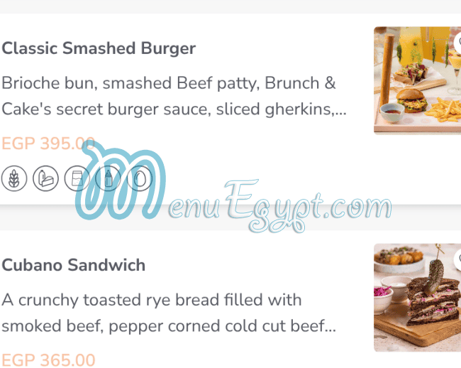 Brunch and Cake menu Egypt 9