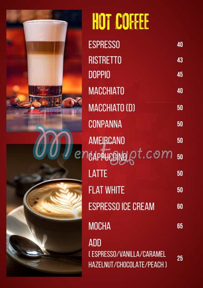 Cavavllo menu Egypt 8