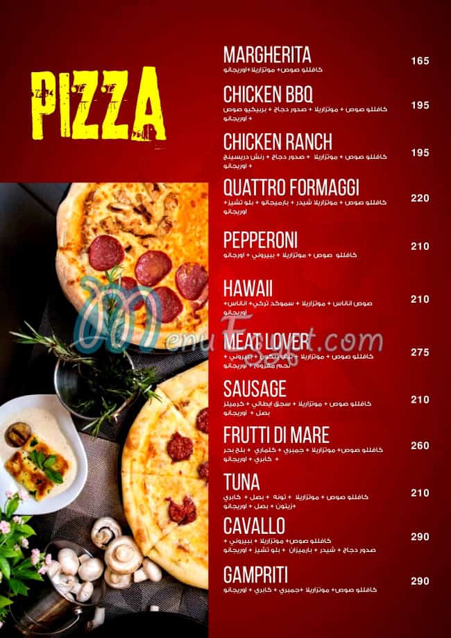 Cavavllo menu Egypt 1