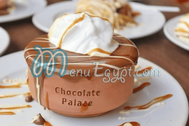 Chocolate Palace menu Egypt 1