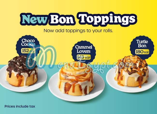 Cinnabon menu