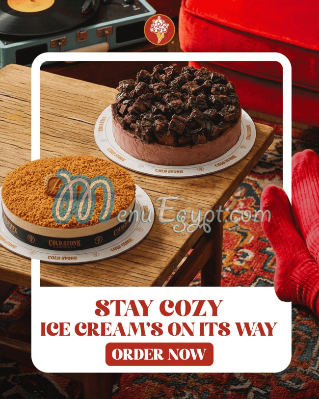 Cold Stone Creamery menu Egypt