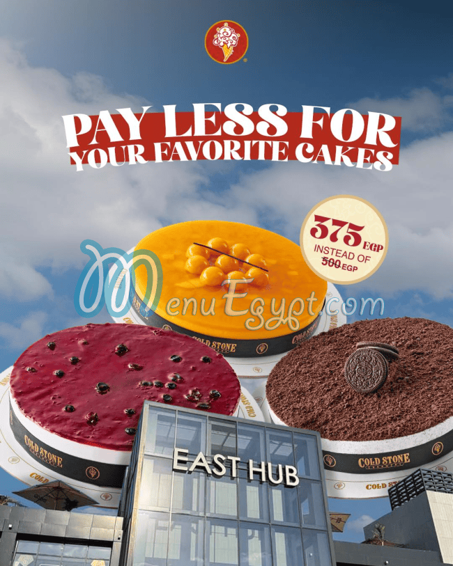 Cold Stone Creamery delivery menu