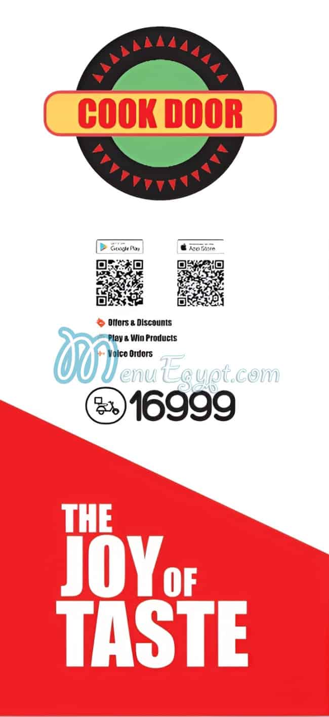 Cook Door online menu