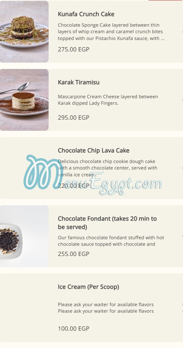 Crave menu Egypt 10