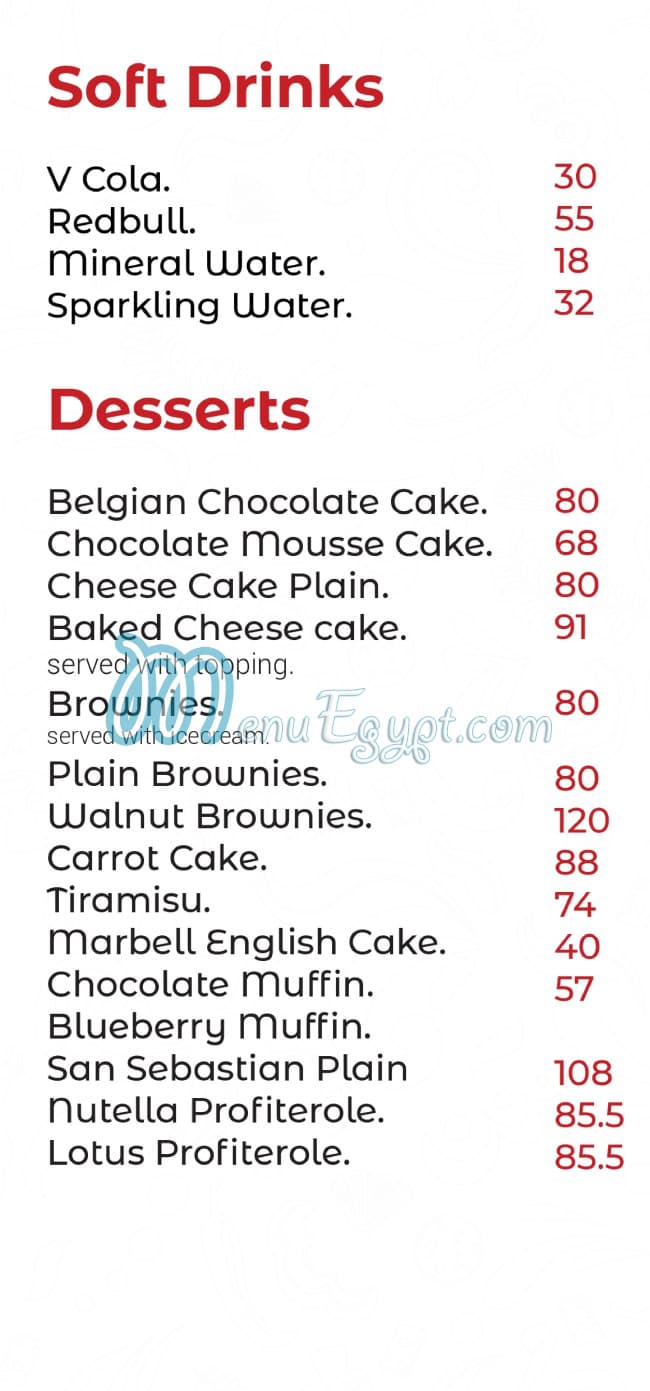 Crow’s menu Egypt 3