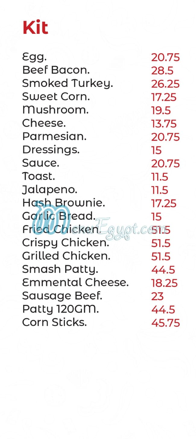 Crow’s menu Egypt 5
