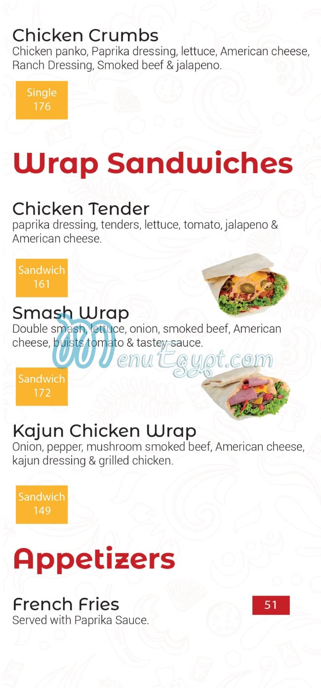 Crow’s menu prices