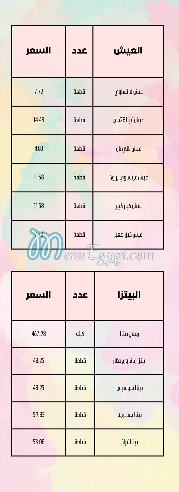منيو ديسباسيتو مصر 5