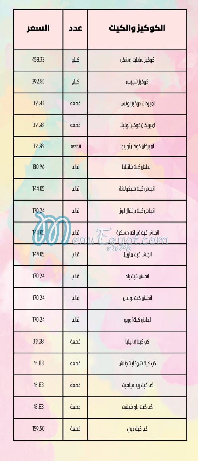 منيو ديسباسيتو مصر 7