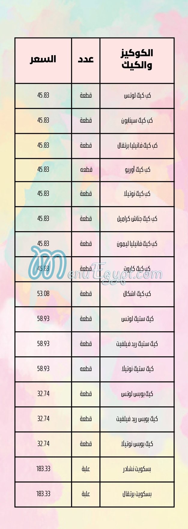 منيو ديسباسيتو مصر 8