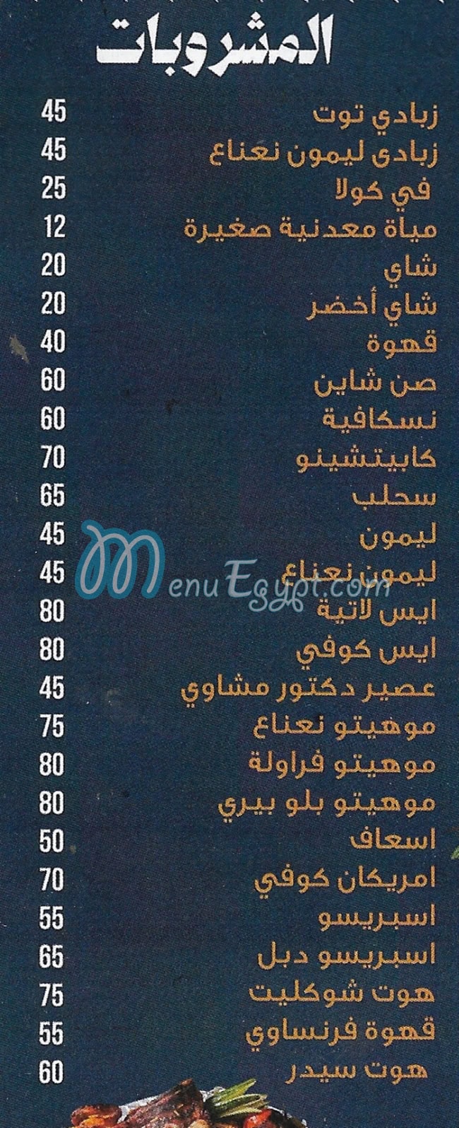 دكتور مشاوي مصر منيو بالعربى
