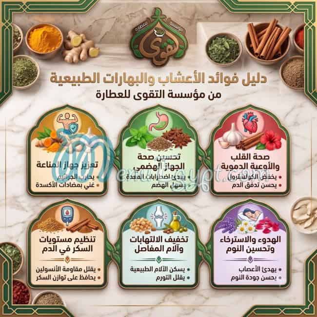 منيو عطارة التقوى مصر