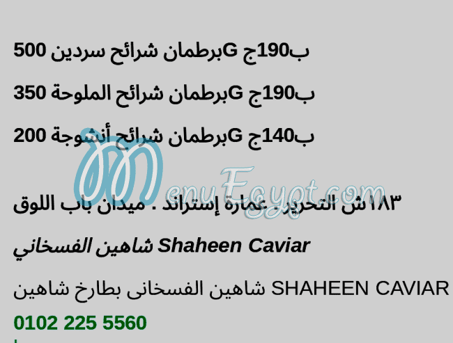 Fasakhany Shaheen Bab Allouq egypt