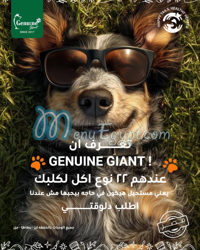 جينيوين جاينت مصر منيو بالعربى