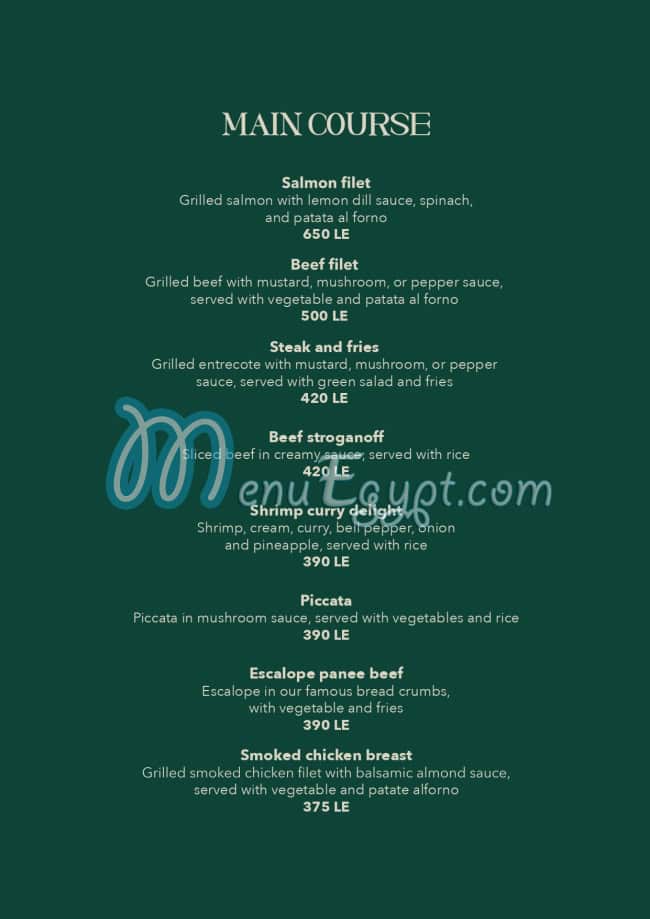 Il Mulino Bakery And Restaurant menu Egypt 3