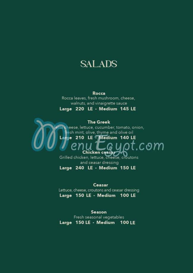 Il Mulino Bakery And Restaurant menu Egypt 1