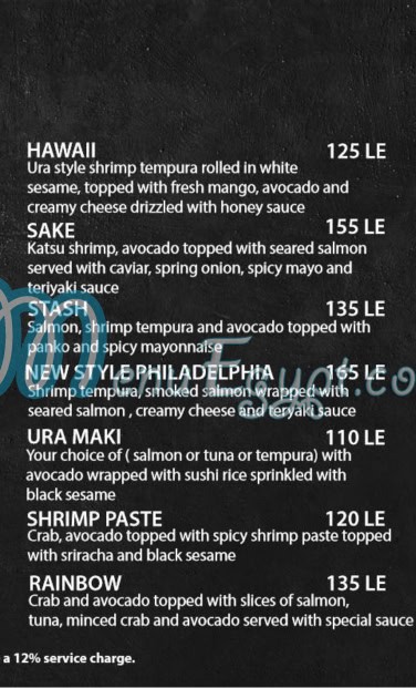 JOIA SUSHI and GRILL menu Egypt 7