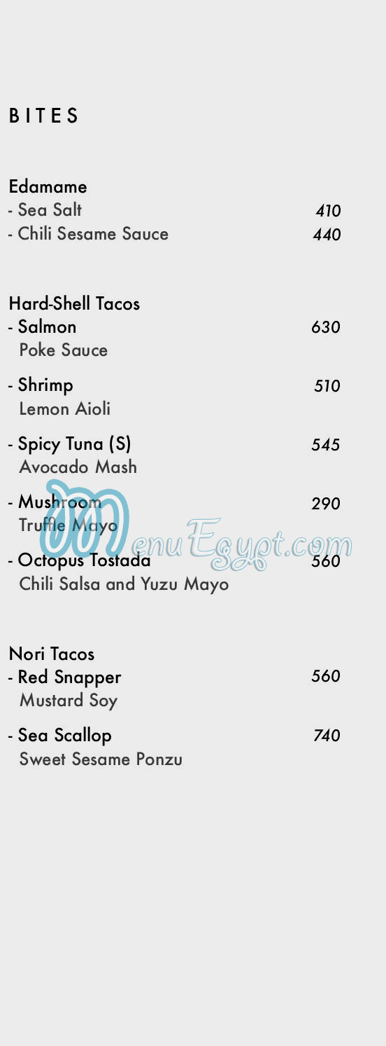 Kazoku online menu