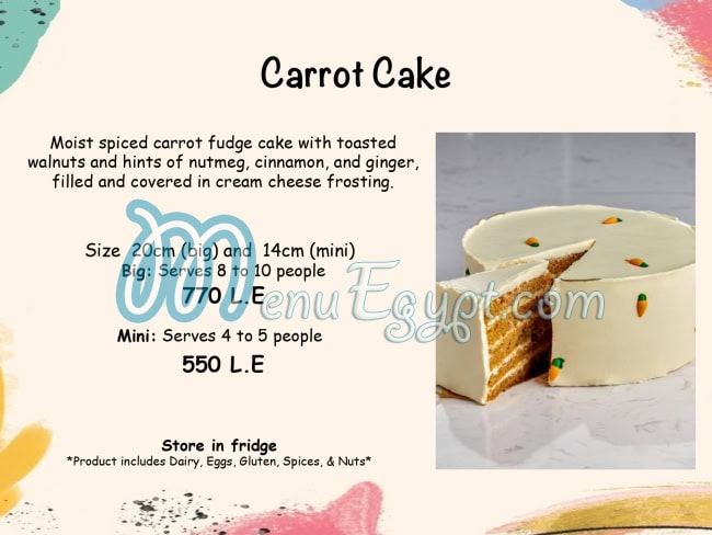 KBs Cake Studio menu Egypt 7