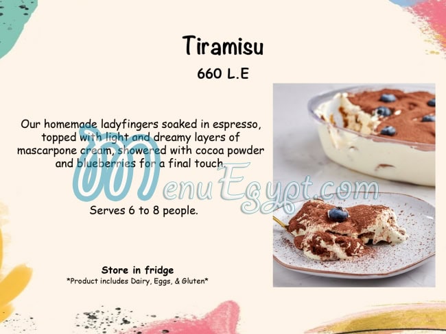 KBs Cake Studio menu Egypt 11