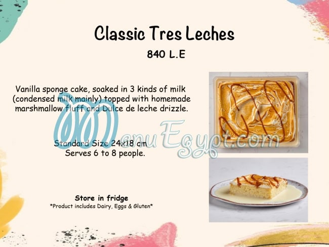 KBs Cake Studio menu prices