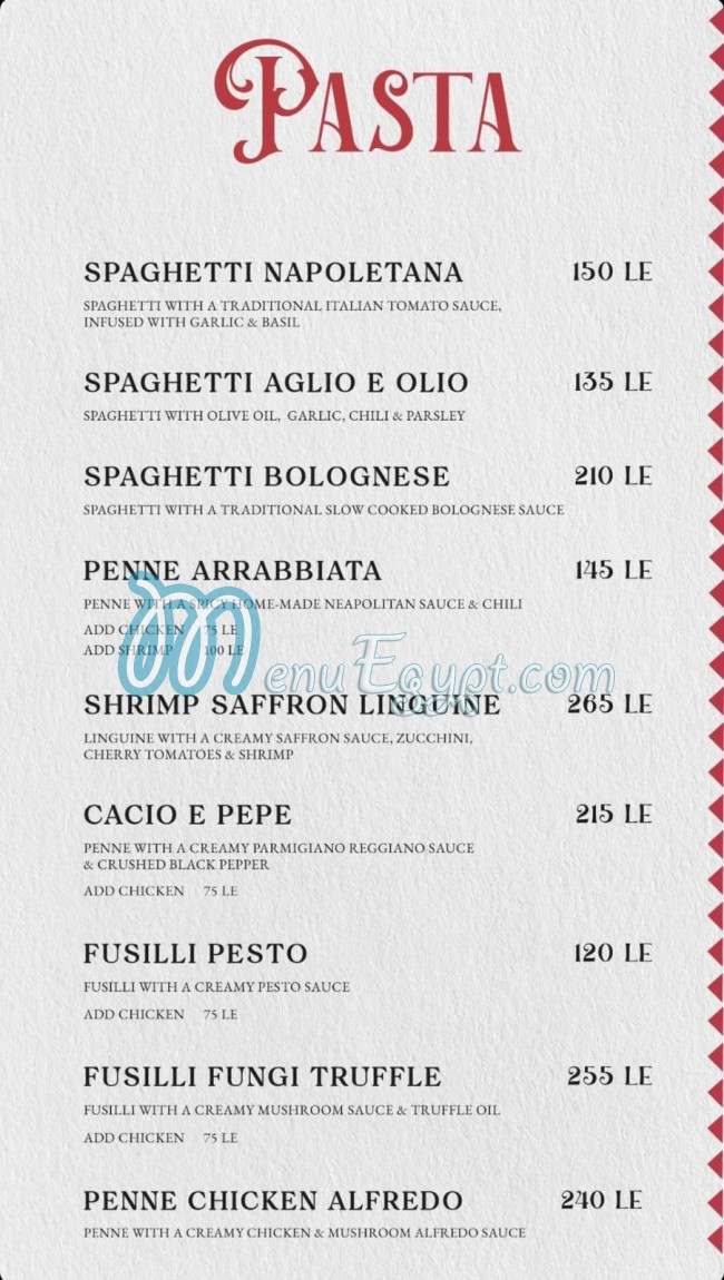 La Pizza Alforno online menu