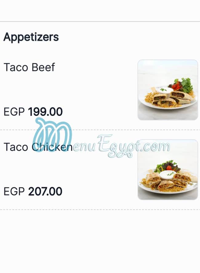 La Scala online menu