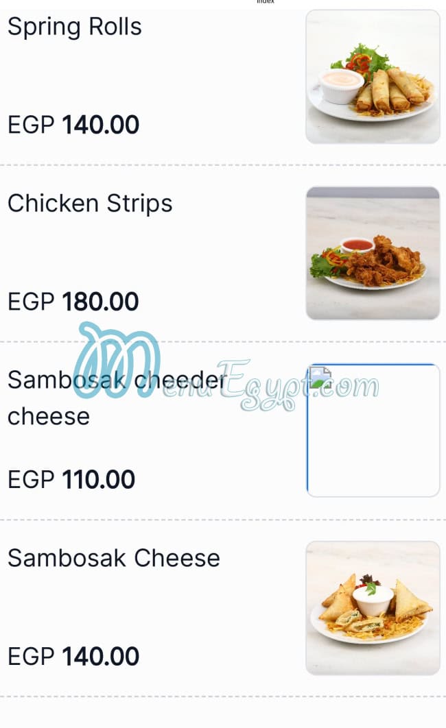 La Scala menu Egypt 1