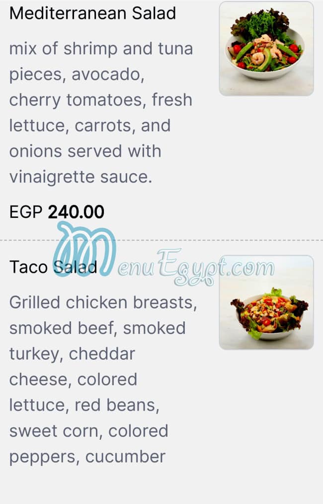 La Scala menu Egypt 2