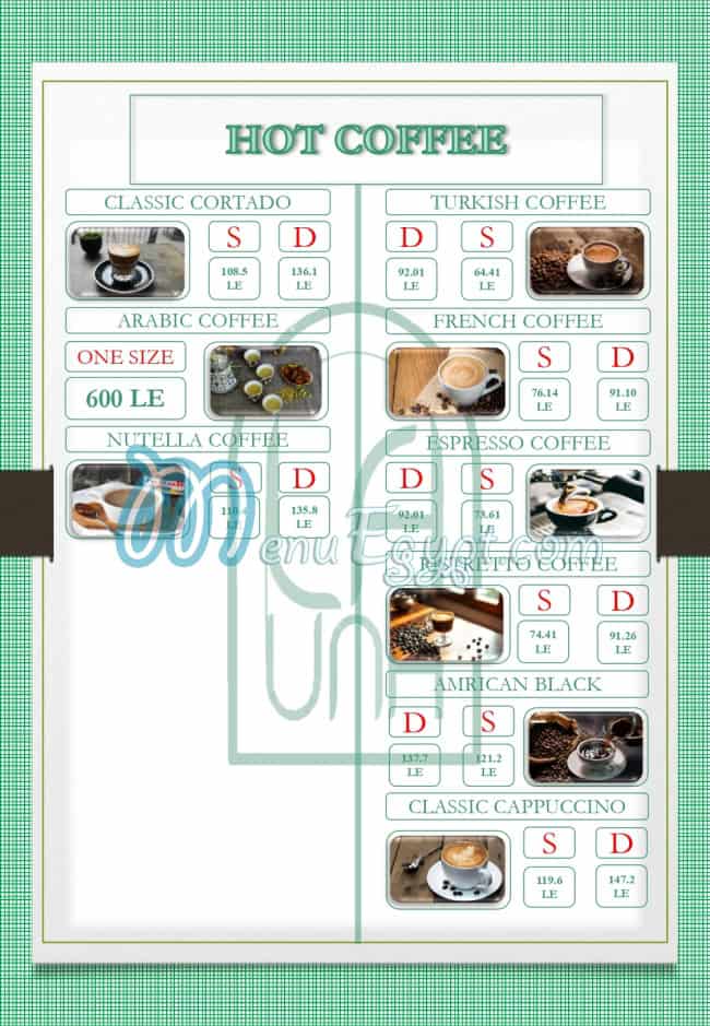 La UNA Cafe and Restaurant menu Egypt 3