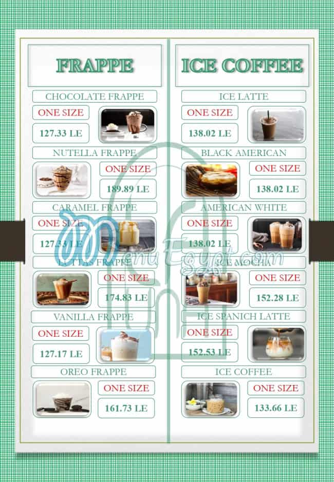 La UNA Cafe and Restaurant menu Egypt 5