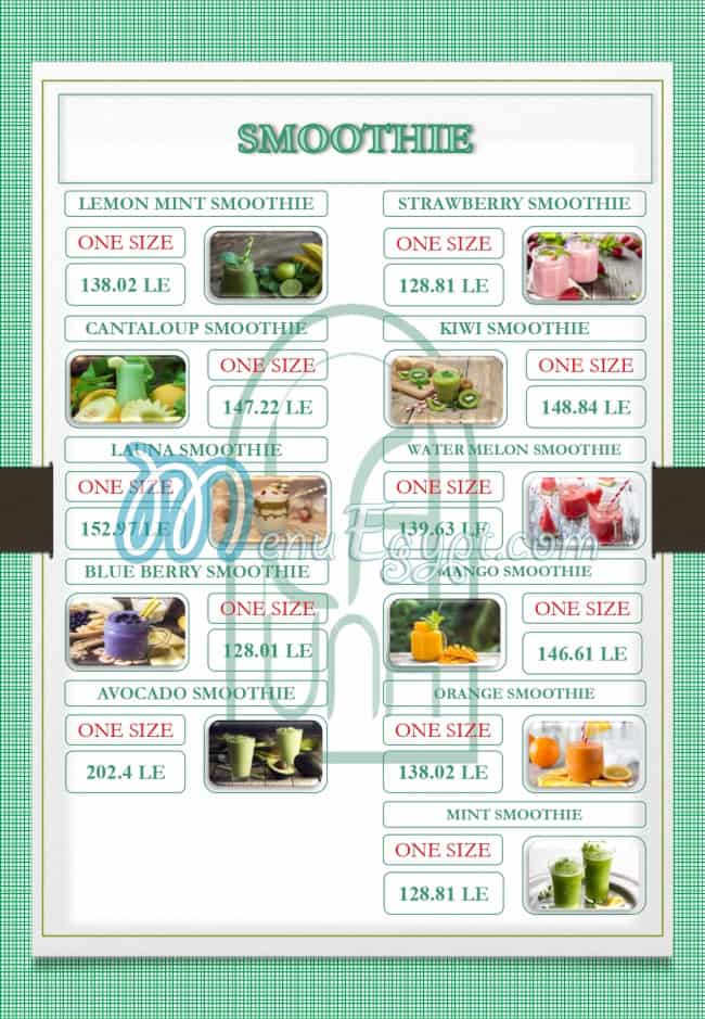 La UNA Cafe and Restaurant menu Egypt 9