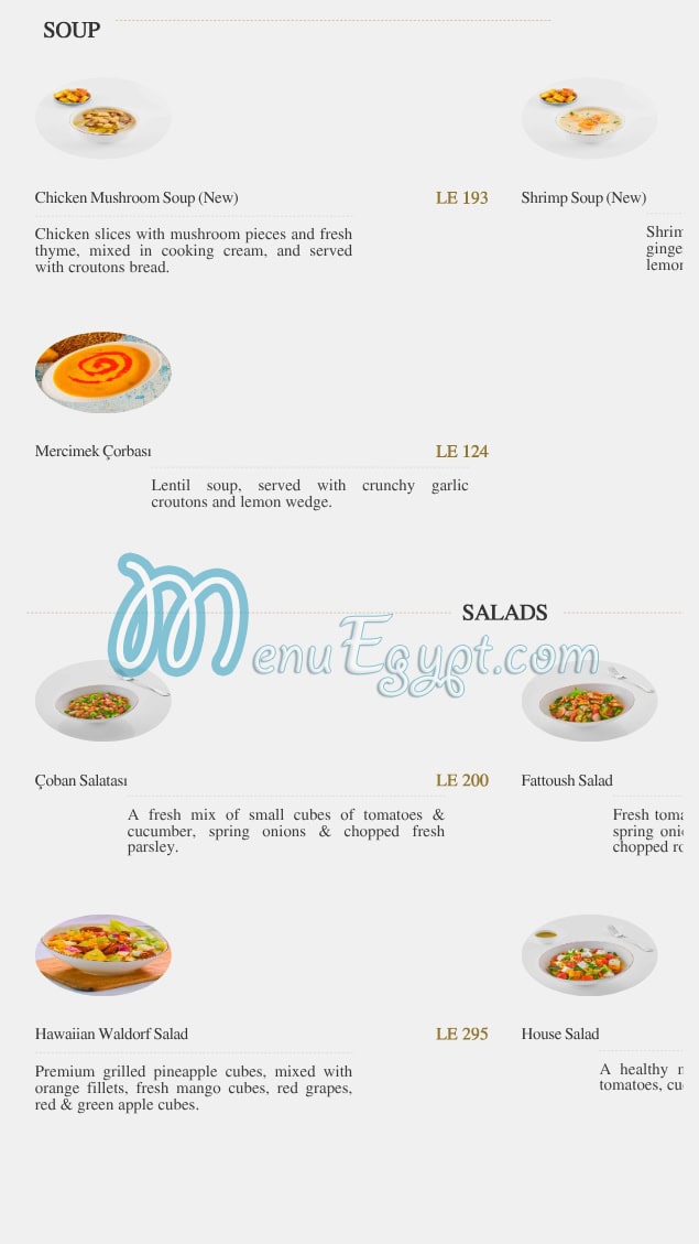 Mado menu